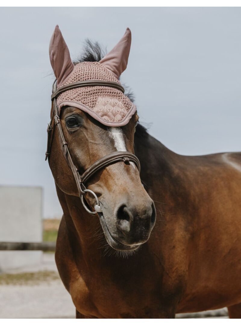 Orejeras Antimoscas Equithème “Brocart” Rosa