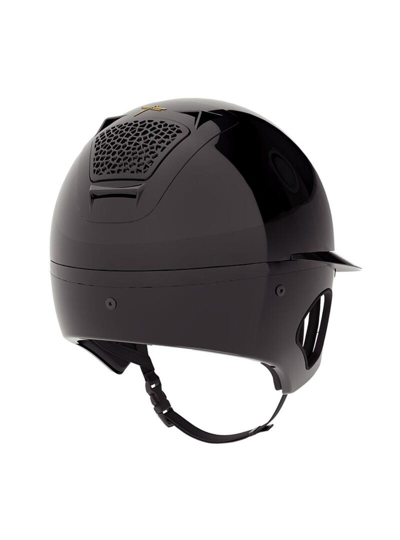 Casco Voronoi Protección Temporal  Negro Brillo