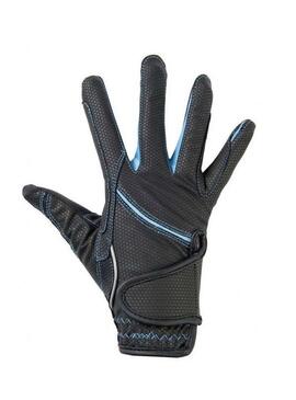 Guantes Fashion Niño HKM Negro/Azul