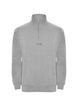 Sudadera con Cremallera Superior Monfrague Adulto Gris