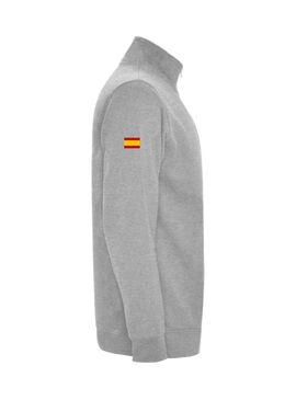 Sudadera con Cremallera Superior Monfrague Adulto Gris