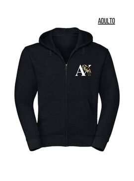 Sudadera con Cremallera Axilde Adulto Negro