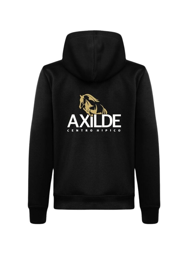 Sudadera con Cremallera Axilde Adulto Negro