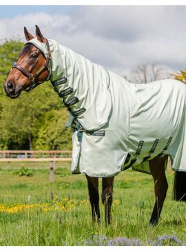 Manta Rambo Hoody Antimosas con Cubrecuello Verde Claro