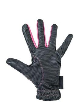 Guantes Fashion Niño HKM Negro/Fucsia