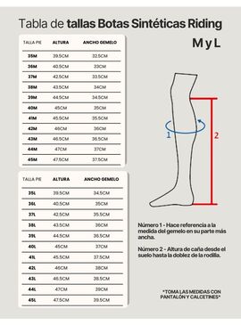 Botas sintéticas con cordones RIDING WORLD Negro