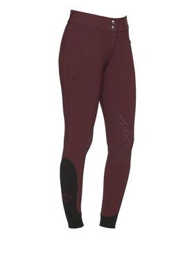 Pantalón American Knee Grip Mujer Cavalleria Toscana Granate