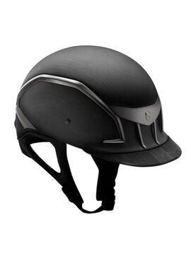 Casco XJ Samshield Negro Mate/Cromado Negro/Visera Alcantara