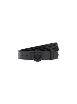 Cinturón Buckle trenzado Hombre Cavalleria Toscana Negro