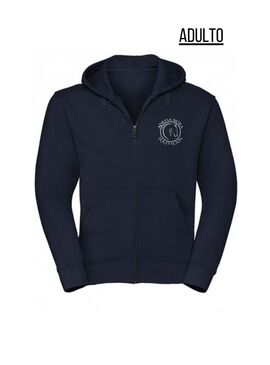 Sudadera Adulto cremallera y capucha Adrián Mora Marino