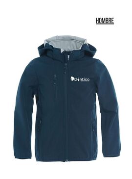 Chaqueta Hombre Softshell Xabi Blanco Marino