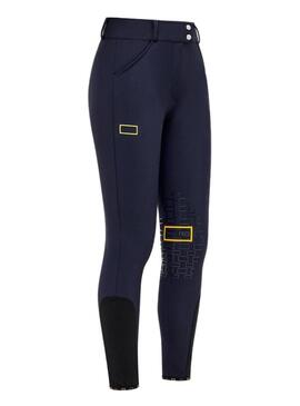 Pantalón Grip en Rodilla Mujer RG Azul Marino