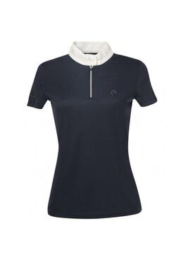 Polo EQUITHÈME 'Bôl' Mujer Azul Marino
