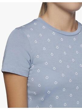 Camiseta Mini Degradé Niña Cavalleria Toscana Azul Claro