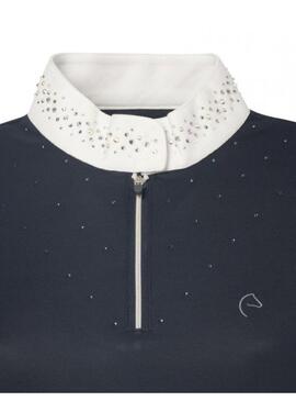 Polo EQUITHÈME 'Bôl' Mujer Azul Marino