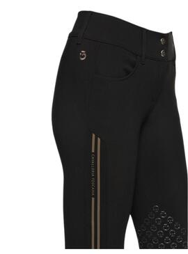 Pantalón Relieve Mujer Cavalleria Toscana Negro