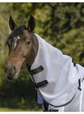 Cubrecuello de malla Equithème "3D Mesh" Blanco