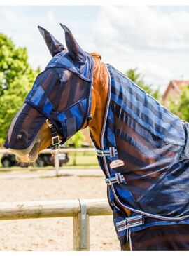 Cubrecuello Equithème "Rafraichissant" Marino/Azul