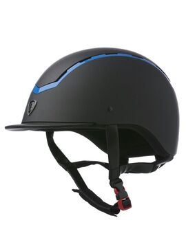 Casco Equithème “Insert Coloré” Negro Mate/Azul