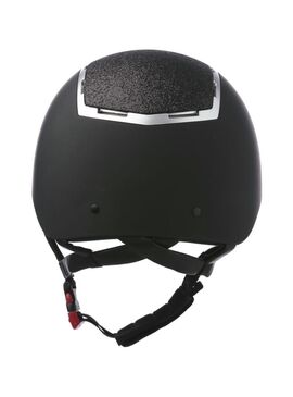 Casco Equithème “Insert Lamé” Negro Mate/Plateado