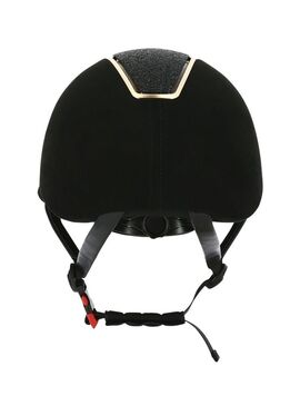 Casco Equithème “Glint Lamé” Negro/Oro Rosa