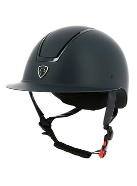 Casco Equithème “Glint Mat” Marino/Ribete Marino Brillante