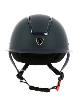 Casco Equithème “Glint Mat” Marino/Ribete Marino Brillante