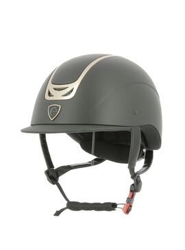 Casco Equithème “Pepit” Negro/Oro Rosa