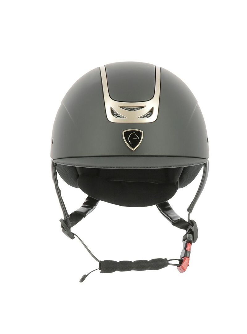 Casco Equithème “Pepit” Negro/Oro Rosa