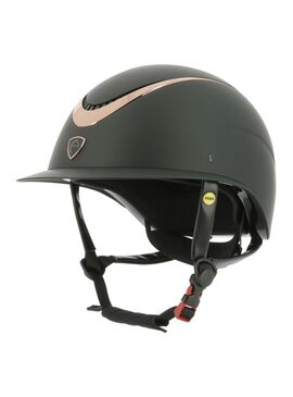 Casco Equithème “Wings” Oro Rosa/Negro