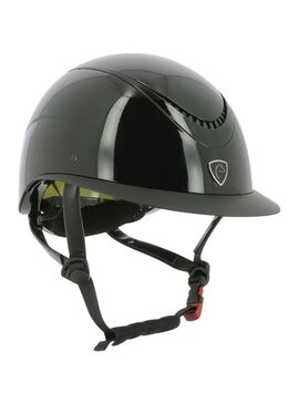 Casco Equithème “Wings” Negro Brillante