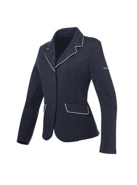 Chaqueta concurso EQUITHÈME Soft Classic Junior Azul Marino