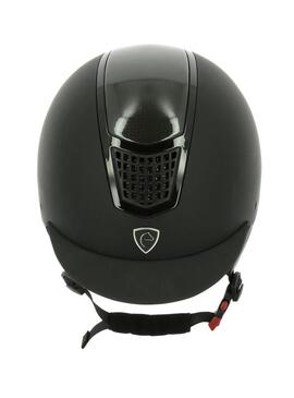 Casco Equithème “Airy” Negro/Inserción Borde Negro Brillante