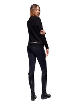 Sudadera Cuello Redondo Mujer RG Negro