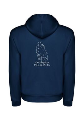 Sudadera Canguro Junior con Capucha EQUIGALIA Marino