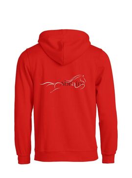 Sudadera con Capucha Adulto ABRAIN Rojo