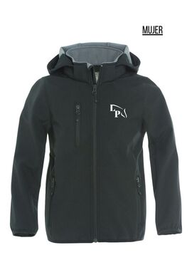 Chaqueta Mujer Softshell PORCHES Negro