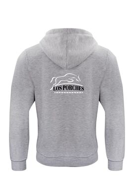 Sudadera con Capucha Adulto PORCHES Gris