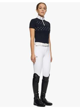 Polo Concurso con estampado Niña Cavalleria Toscana Azul