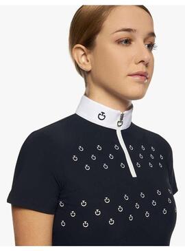 Polo Concurso con estampado Niña Cavalleria Toscana Azul