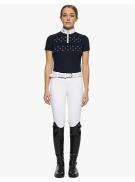 Polo Concurso con estampado Niña Cavalleria Toscana Azul
