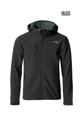 Chaqueta Mujer Softshell ABRAIN Negro