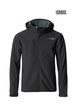 Chaqueta Hombre Softshell ABRAIN Negro