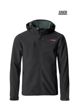 Chaqueta Junior Softshell ABRAIN Negro