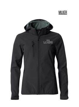 Chaqueta Mujer Softshell G_RHORSES Negro