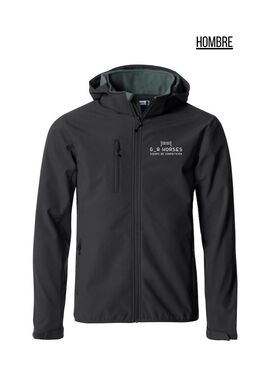 Chaqueta Hombre Softshell G_RHORSES Negro