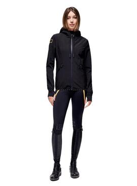 Chaqueta Softshell Mujer Capucha RG Negro