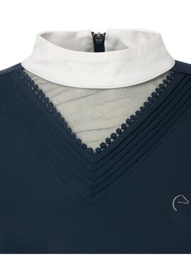 Polo Equithème “Valence” Mujer Marino