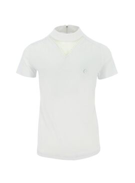 Polo Equithème “Valence” Mujer Blanco