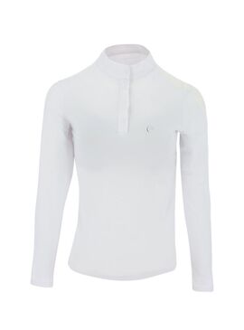 Polo Equithème “Pekin” Mujer Blanco